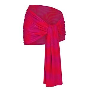 Kylie Swim Red/Pink Ombré Sarong